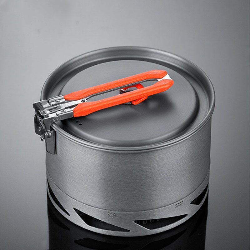 Camping Cookware Set Heat Exchanger Kettle Pot Cutlery - Your Ultimate Outdoor Cooking Companion